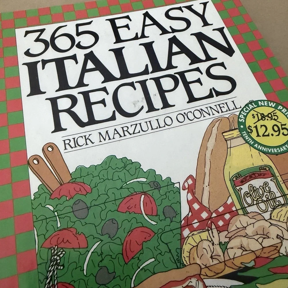 Vintage 365 Easy ITALIAN Recipes By Rick Marzullo O'Connell 1996 EUC Collectable